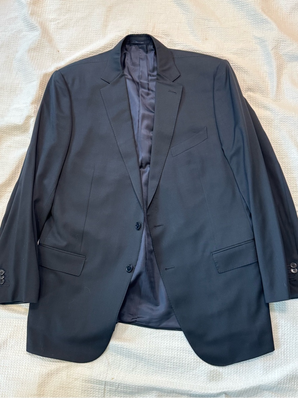 $5000.00 Ermenegildo Zegna Men's Black Blazer 44R